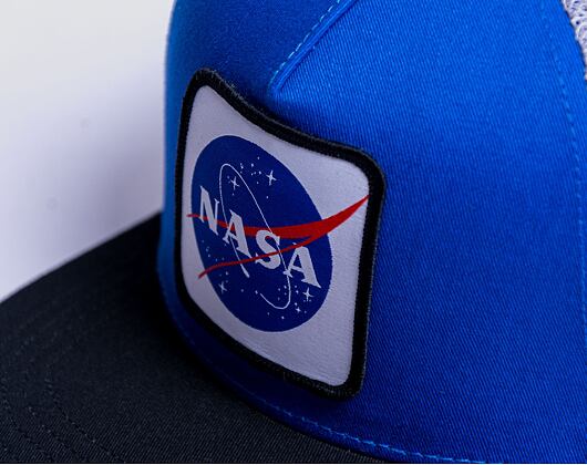 Kšiltovka Capslab NASA Snapback Trucker CL/NASA/1/US1 Royal Blue / Grey / Black