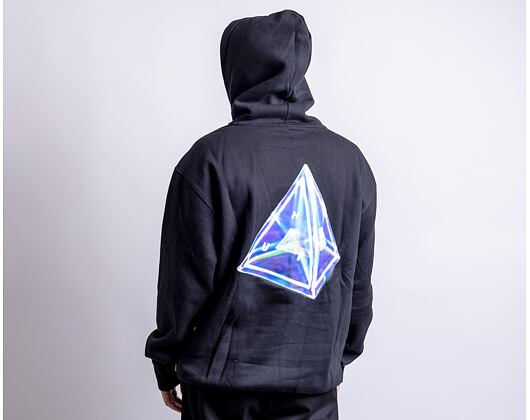 Mikina HUF Tesseract Triple Triangle Hoodie Black