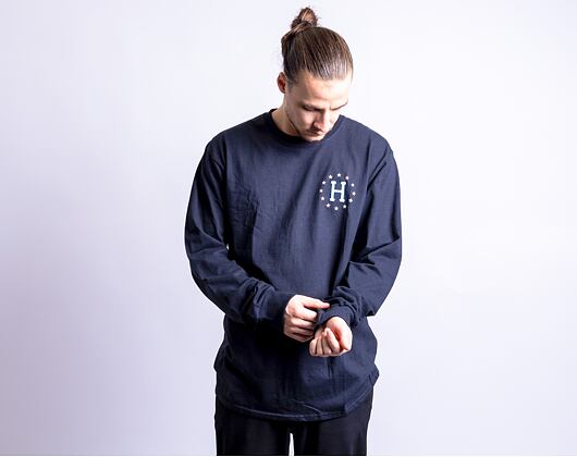 Triko HUF Puff Galaxies Longsleeve Black