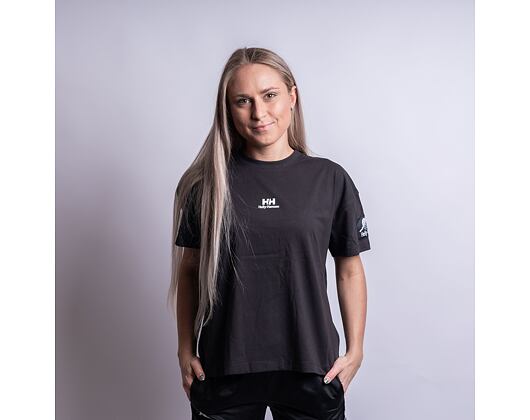 Dámské Triko Helly Hansen W YU PATCH T-SHIRT 990 BLACK