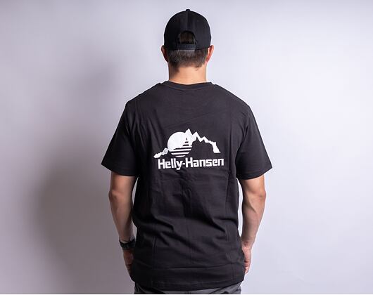 Triko Helly Hansen YU PATCH T-SHIRT 993 BLACK