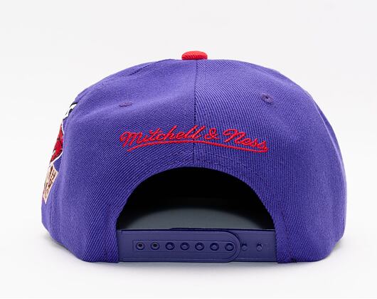 Kšiltovka Mitchell & Ness PATCH OVERLOAD SNAPBACK HWC TORONTO RAPTORS Purple / Red
