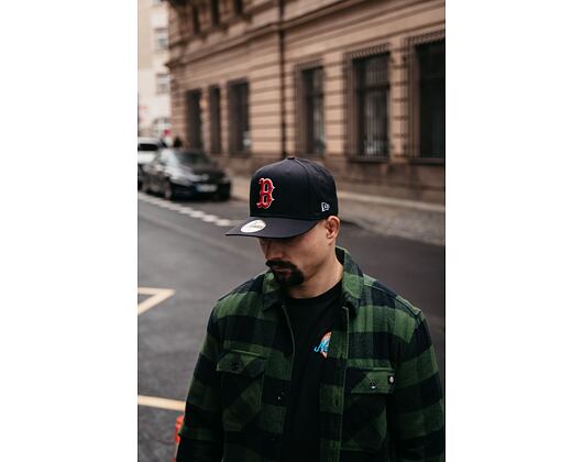 Kšiltovka New Era 59FIFTY MLB Side Patch Boston Red Sox Navy / Team Color