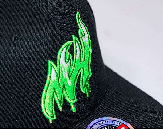 Kšiltovka Mitchell & Ness HWC Slime Drip Classic Red Miami Heat Black