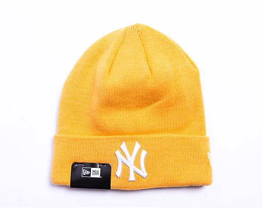 Kulich New Era MLB League Essential Cuff Beanie New York Yankees Yellow / White