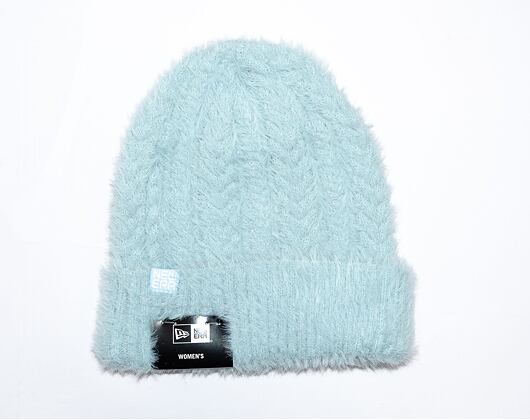 Dámský kulich New Era Womens Fluffy Beanie Sky Blue/White