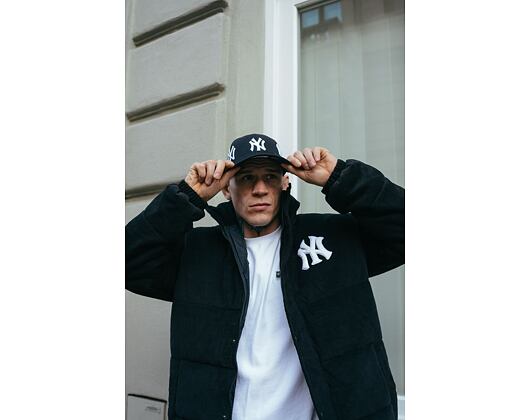 Bunda New Era MLB Cord Puffer Jacket New York Yankees Navy / White