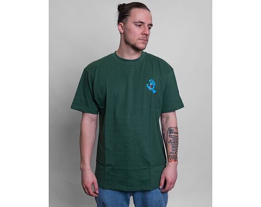Triko Santa Cruz Screaming Hand Chest T-Shirt Cedar