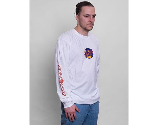 Triko Santa Cruz Shark Trip L/S T-Shirt White