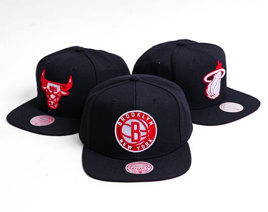 Kšiltovka Mitchell & Ness BRED SNAPBACK Brooklyn Nets Black