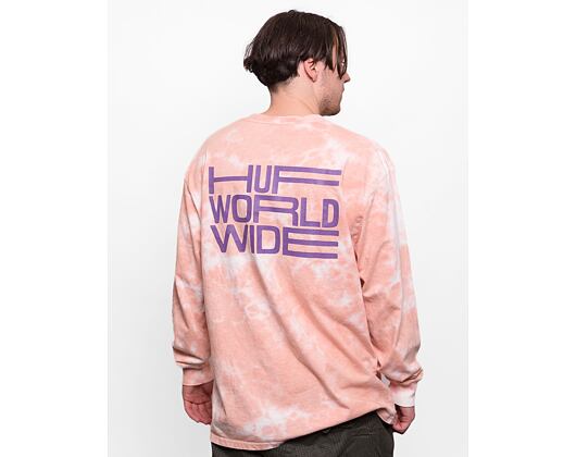 Triko HUF Disorder Longsleeve coral