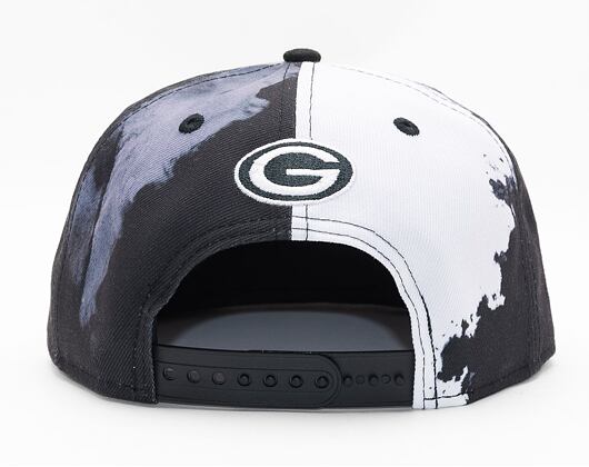 Kšiltovka New Era 9FIFTY NFL22 Sideline "Ink Dye" Green Bay Packers Black / White