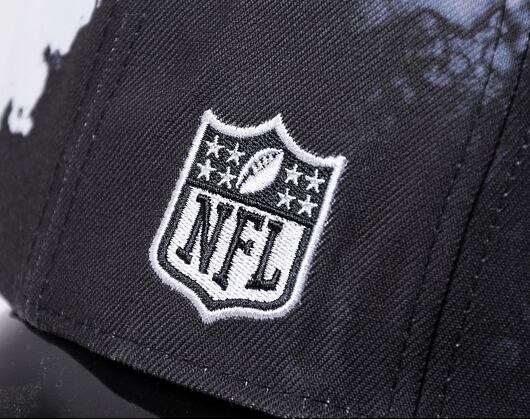 Kšiltovka New Era 9FIFTY NFL22 Sideline "Ink Dye" Las Vegas Raiders Black / White