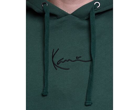 Mikina Karl Kani Small Signature Essential Hoodie dark green