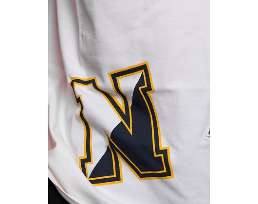 Triko New Era Heritage Patch Oversized Tee Off White / Navy