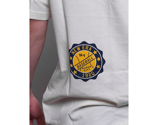 Triko New Era Heritage Patch Oversized Tee Off White / Navy