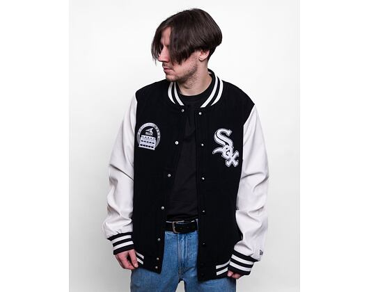 Bunda New Era Heritage Varsity Jacket Chicago White Sox Black / Off White
