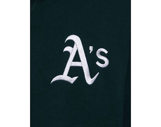 Mikina New Era Heritage Oversized Hoody Oakland Athletics Dark Green / Off White