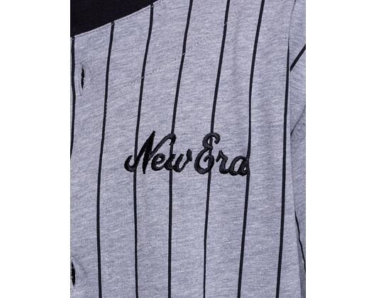 Triko New Era Pinstripe Jersey Heather Gray / Black