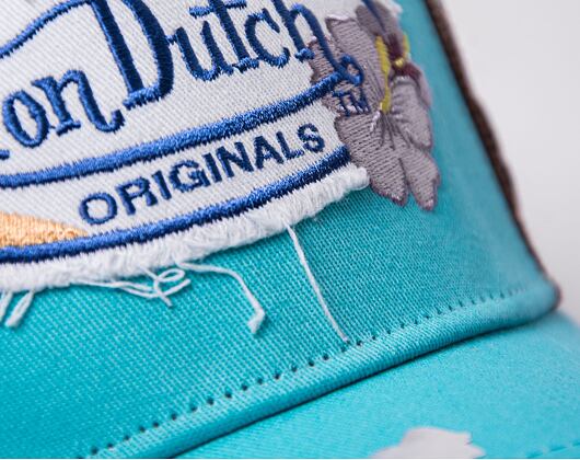 Kšiltovka Von Dutch Trucker Skara Teal/Brown