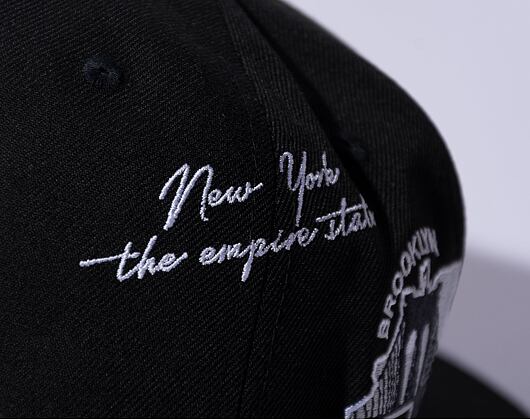 Kšiltovka New Era 59FIFTY MLB Script 5 New York Yankees Black / Optic White