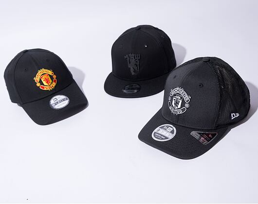 Kšiltovka New Era 9FIFTY Stretch-Snap Tonal Manchester United FC Black / Optic White