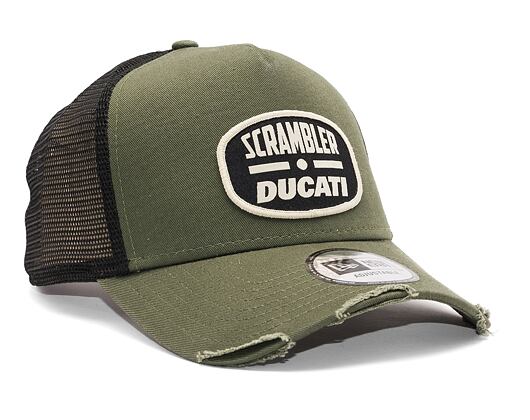 Kšiltovka New Era 9FORTY A-Frame Trucker Scrambler Ducati New Olive