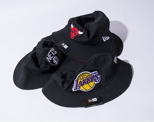 Klobouk New Era NBA Print Infill Bucket Brooklyn Nets Black