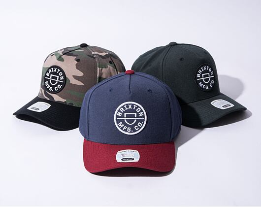Kšiltovka Brixton Crest C MP Snapback Washed Navy / Island Berry