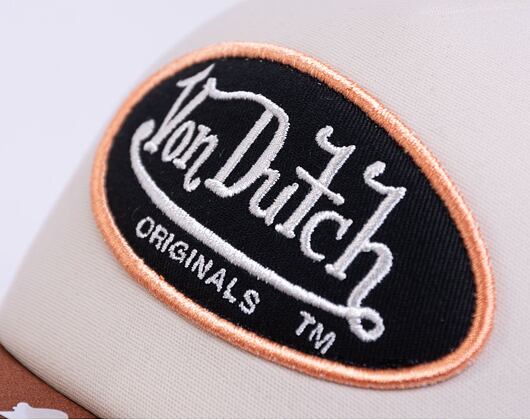 Kšiltovka Von Dutch Trucker Tampa Foam Beige/Brown