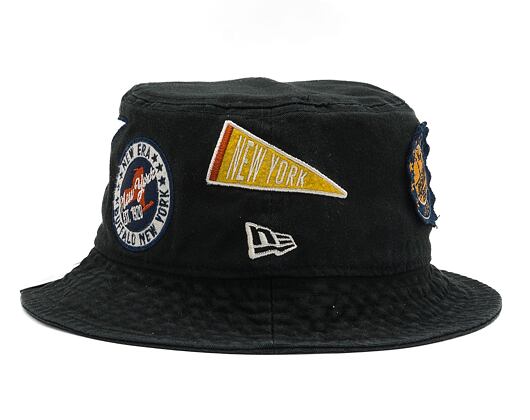 Klobouk New Era Heritage All Over Patch Bucket Black
