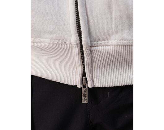 Mikina Wasted Paris Hoodie Full Zip Sick White