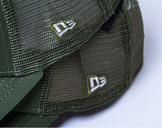 Dětská kšiltovka New Era 9FORTY Kids A-Frame Trucker MLB Tonal Mesh New York Yankees Olive