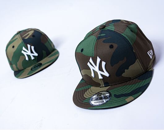Dětská kšiltovka New Era 9FIFTY Kids MLB Team Camo New York Yankees Woodland Camo