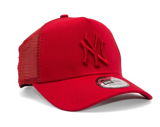 Kšiltovka New Era 9FORTY A-Frame Trucker MLB Tonal Mesh New York Yankees Scarlet