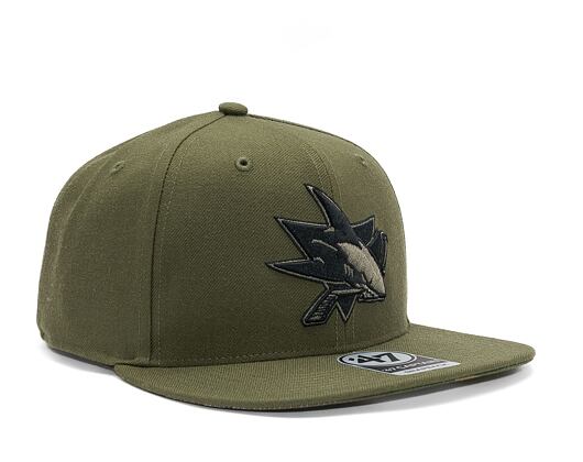 Kšiltovka '47 Brand NHL San Jose Sharks Ballpark Camo CAPTAIN Sandalwood