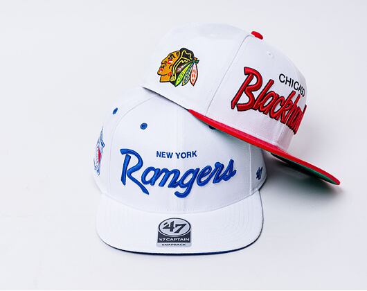 Kšiltovka '47 Brand NHL New York Rangers Crosstown Pop CAPTAIN White