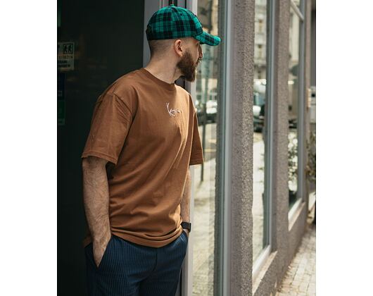 Triko Karl Kani Small Signature Essential Tee brown