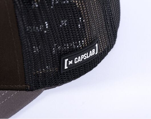 Kšiltovka Capslab Batman - Batman Flat Trucker Black / Grey