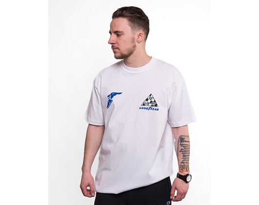 Triko HUF × GOODYEAR Grand Prix Triple Triangle T-Shirt White
