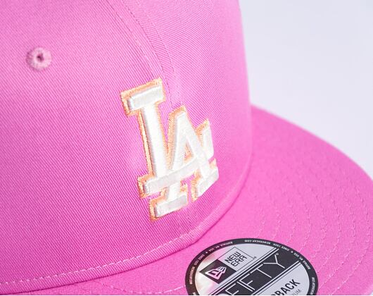 Kšiltovka New Era 9FIFTY MLB Pastel Patch Los Angeles Dodgers Wild Rose Pink / Off White