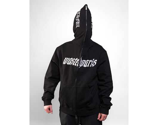 Mikina Wasted Paris Full Zip Streak - Black