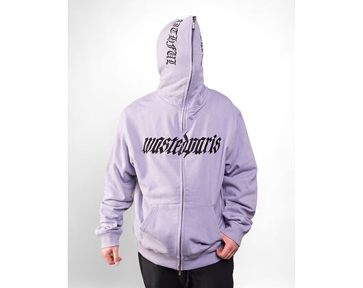 Mikina Wasted Paris Full Zip Streak - Storm Lilac