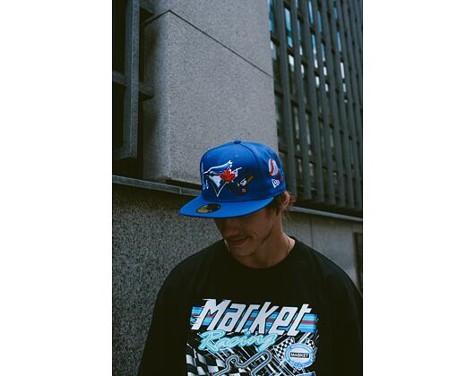 Kšiltovka Adam Wave New Era 59FIFTY MLB Authentic Performance Toronto Blue Jays Fitted Team Color