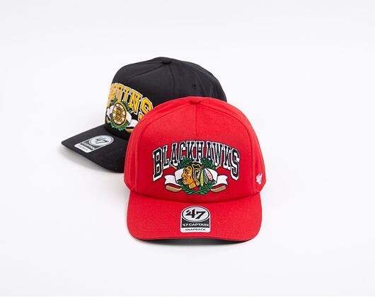 Kšiltovka '47 Brand NHL Chicago Blackhawks Laurel '47 Captain DTR Red