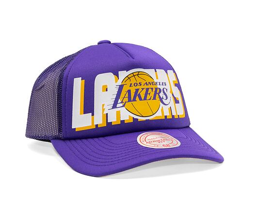 Kšiltovka Mitchell & Ness NBA Billboard Trucker Snapback Los Angeles Lakers Purple
