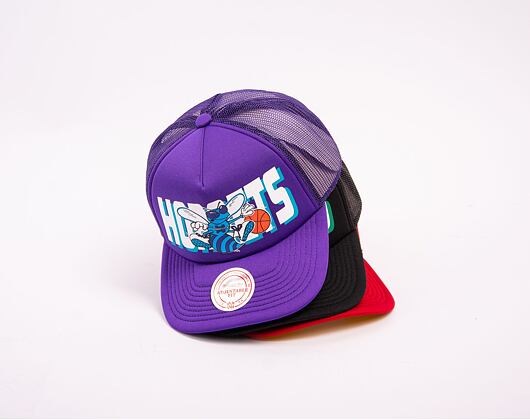 Kšiltovka Mitchell & Ness NBA Billboard Trucker Snapback Hwc Charlotte Hornets Purple
