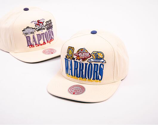 Kšiltovka Mitchell & Ness NBA Reframe Retro Snapback Hwc Golden State Warriors Off White