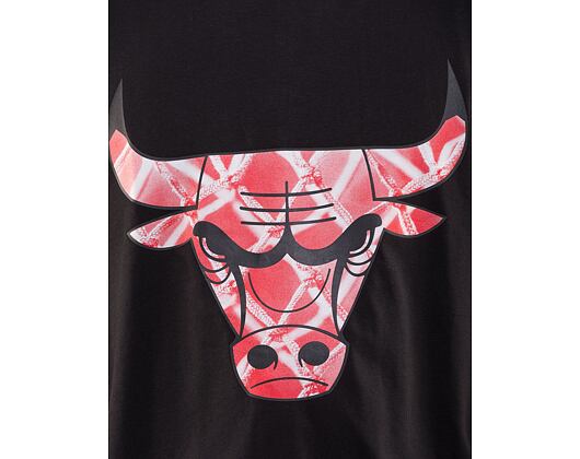 Triko New Era NBA Infill Logo Oversized Tee Chicago Bulls Black / Red