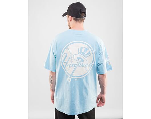 Triko New Era MLB Pastel Oversized Tee New York Yankees Pastel Blue / Off White